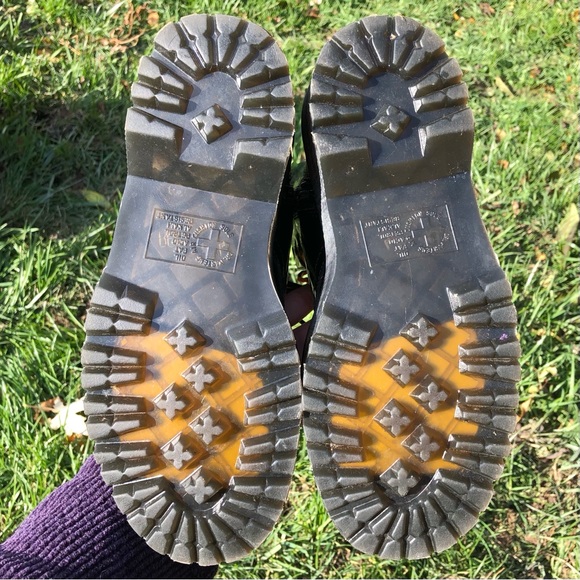 Dr. Martens Jadon Hi Rainbow Patent Platform Boots - Picture 16 of 16